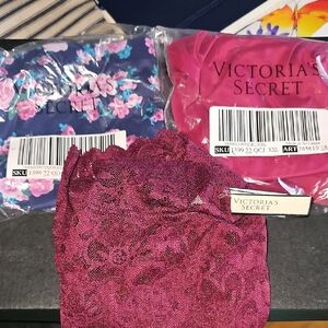 Victoria's Secret Set Of 3 Pink and Purple Panties Intimates